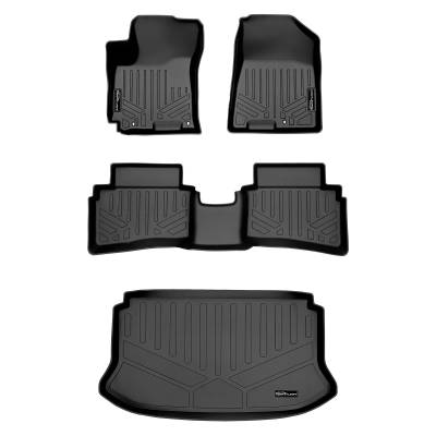 SMARTLINER - SMARTLINER SA0492/B0492/D0492 Front/Rear Black Floor Liners for Hyundai Venue