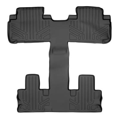SMARTLINER - SMARTLINER SB0201 2nd Row BLACK Floor Liners for Toyota Highlander
