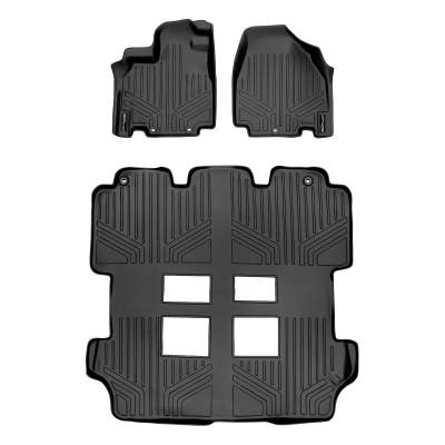 SMARTLINER - SMARTLINER SA0103/B0103 Front/Rear BLACK Floor Liners Honda Odyssey
