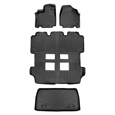 SMARTLINER - SMARTLINER SA0103/B0103/D0103 Front/Rear BLACK Floor Liners Honda Odyssey