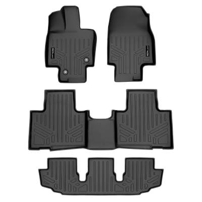 SMARTLINER - SMARTLINER Front/Rear BLACK Floor Liners for Toyota Highlander