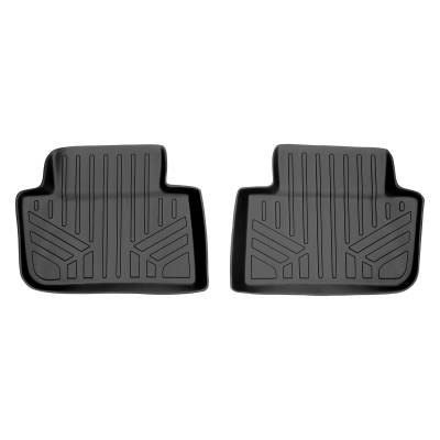 SMARTLINER - SMARTLINER SB0215 2nd Row BLACK Floor Liners for Porsche Macan