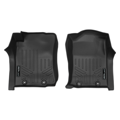 SMARTLINER - SMARTLINER SA0107 Front BLACK Floor Liners for Toyota Tacoma Ext/Double
