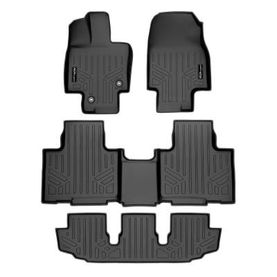 SMARTLINER - SMARTLINER Front/Rear BLACK Floor Liners for Toyota Highlander Hybrid