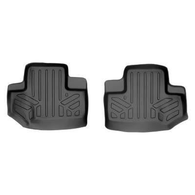 SMARTLINER - SMARTLINER SB0236 2nd Row BLACK Floor Liners for Wrangler JK 2DR