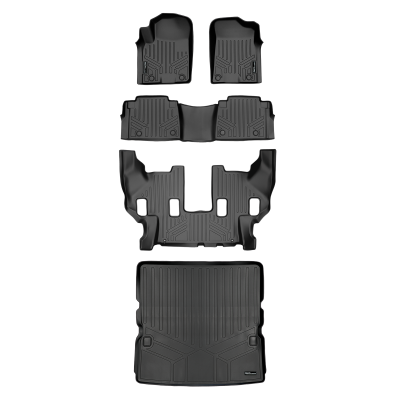 SMARTLINER - SMARTLINER SA0504/B0504/C0242/D0242 F/R Floor Liners w/Cargo Blk for Armada/QX80