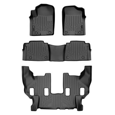 SMARTLINER - SMARTLINER SA0504/B0504/C0242 Front/Rear BLACK Floor Liners for Armada/QX80
