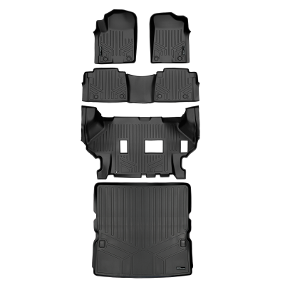 SMARTLINER - SMARTLINER SA0504/B0504/C0504/D0242 F/R Floor Liners w/Cargo Blk for Armada/QX80