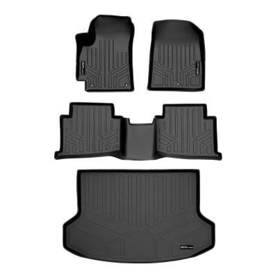 SMARTLINER - SMARTLINER SA0510/B0510/D0510 Front/Rear BLACK Floor Liners for Kia Seltos