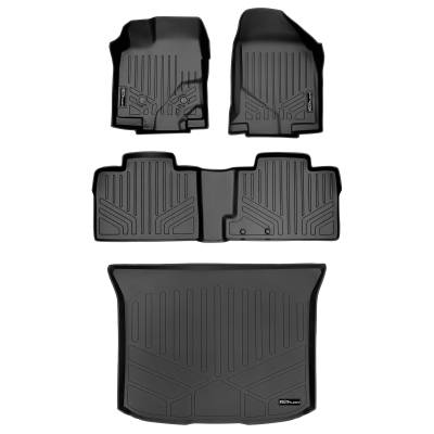 SMARTLINER - SMARTLINER SA0118/B0035/D0047 Front/Rear BLACK Floor Liners Ford Edge/MKX