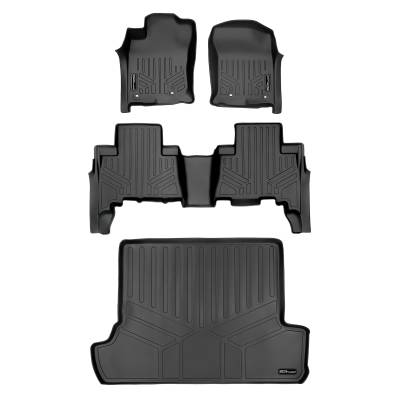 SMARTLINER - Smartliner SA0120/B0120/D0120 Front/Rear BlackFloor Liners for Toyota 4Runner