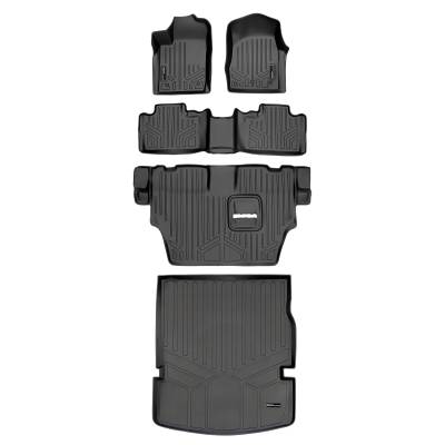 SMARTLINER - SMARTLINER Front/Rear Floor Liners w/Cargo Black for Durango/Grand Cherokee