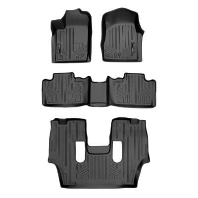 SMARTLINER - SMARTLINER SA0127/B0071/C0233 Front/Rear BLACK Floor Liners for Dodge Durango