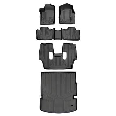 SMARTLINER - SMARTLINER SA0127/B0071/C0233/D0113 Front/Rear BLACK Floor Liners for Durango