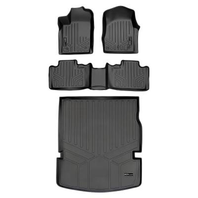 SMARTLINER - SMARTLINER SA0127/B0071/D0113 Front/Rear BLACK Floor Liners for Dodge Durango