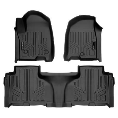 SMARTLINER - SMARTLINER SA0524/B0527 F/R Black Floor Liners for Escalade ESV/Suburban/YukonXL