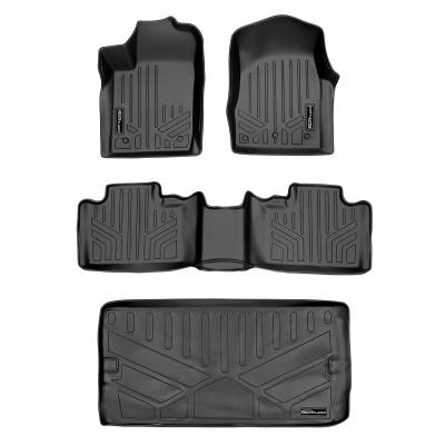 SMARTLINER - SMARTLINER SA0127/B0071/E0113 Front/Rear BLACK Floor Liners for Dodge Durango