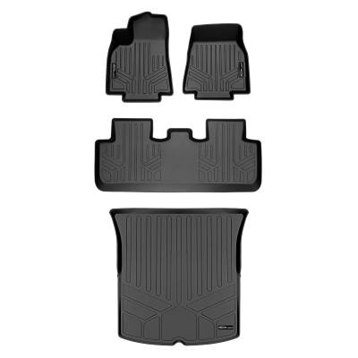SMARTLINER - SMARTLINER SA0529/B0529/D0529 Front/Rear BLACK Floor Liners for Tesla Y