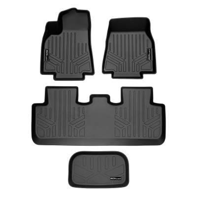 SMARTLINER - SMARTLINER SA0529/B0529/E0529 Front/Rear BLACK Floor Liners for Tesla Y