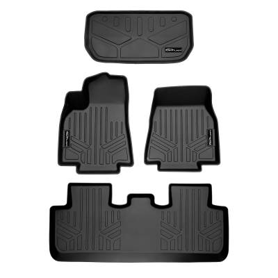 SMARTLINER - SMARTLINER SA0529/B0529/F0529 Front/Rear BLACK Floor Liners for Tesla Y