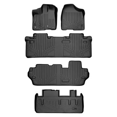 SMARTLINER - SMARTLINER Front/Rear Floor Liners w/Cargo Liner Black for Toyota Sienna