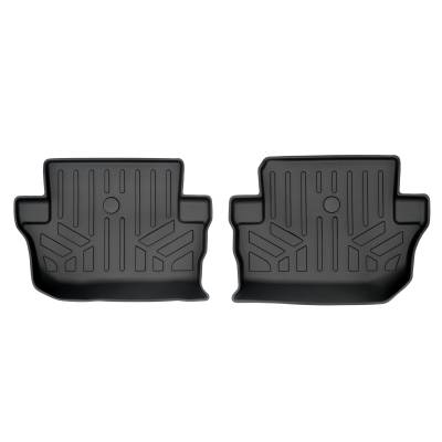SMARTLINER - SMARTLINER SB0384 2nd Row BLACK Floor Liners for Wrangler JL 2DR