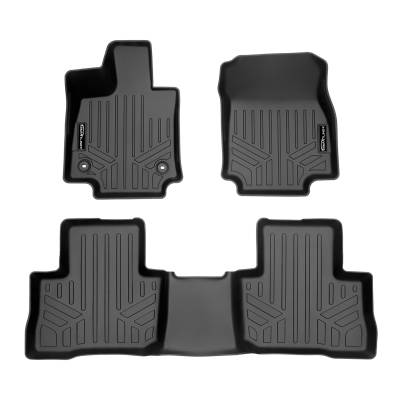 SMARTLINER - SMARTLINER SA0537/B0537 Front/Rear BLACK Floor Liners for Toyota Venza