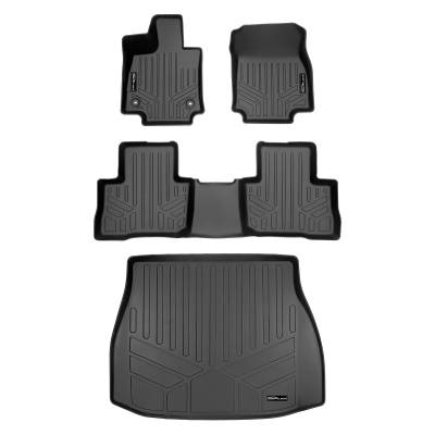 SMARTLINER - SMARTLINER SA0537/B0537/D0537 Front/Rear BLACK Floor Liners for Toyota Venza
