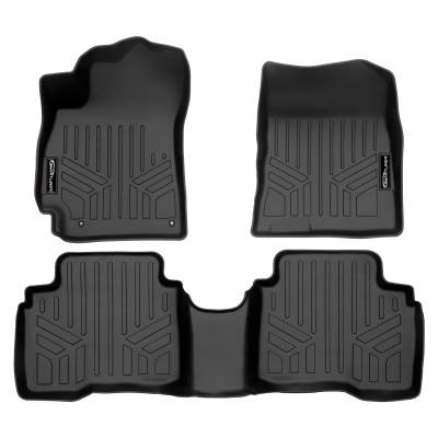 SMARTLINER - SMARTLINER SA0538/B0645 Front/Rear BLACK Floor Liners for Hyundai Elantra