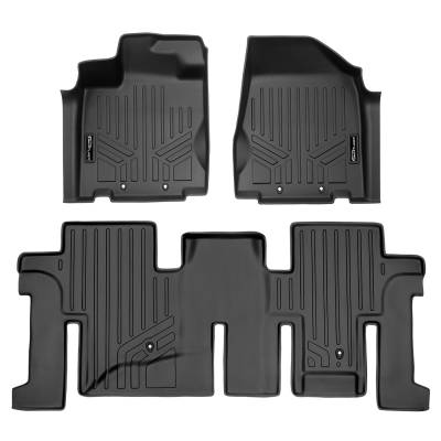 SMARTLINER - SMARTLINER SA0131/B0131 Front/Rear BLACK Floor Liners for Pathfinder/QX60