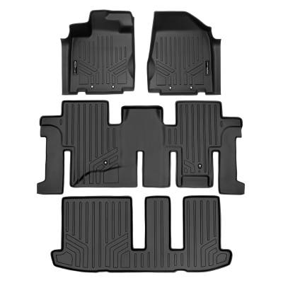 SMARTLINER - SMARTLINER SA0131/B0131/C0131 Front/Rear BLACK Floor Liners for Pathfinder/QX60