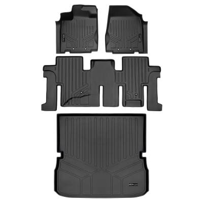 SMARTLINER - SMARTLINER SA0131/B0131/D0131 Front/Rear BLACK Floor Liners for Pathfinder/QX60