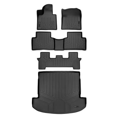 SMARTLINER - SMARTLINER Front/Rear Floor Liners w/Cargo Liner Black for Kia Sorento