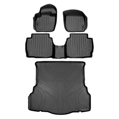 SMARTLINER - SMARTLINER SA0133/B0133/D0133 Front/Rear BlackFloor Liners for Fusion/MKZ
