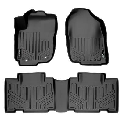 SMARTLINER - Smartliner SA0134/B0134 Front/Rear BlackFloor Liners for Toyota RAV4