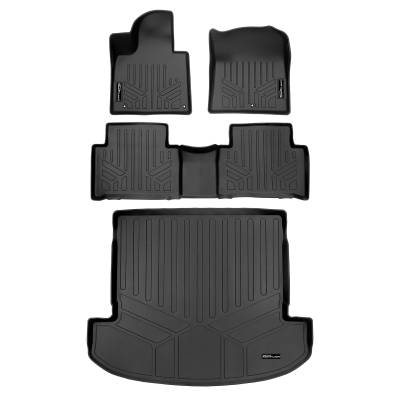 SMARTLINER - SMARTLINER SA0547/B0608/D0547 Front/Rear BLACK Floor Liners for Kia Sorento