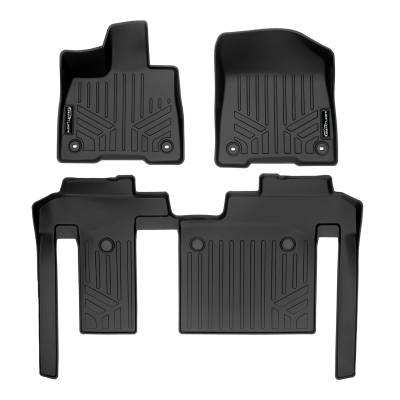 SMARTLINER - SMARTLINER SA0552/B0552 Front/Rear Black Floor Liners for Toyota Sienna