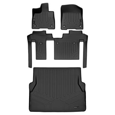 SMARTLINER - SMARTLINER SA0552/B0552/D0552 Front/Rear Black Floor Liners for Toyota Sienna