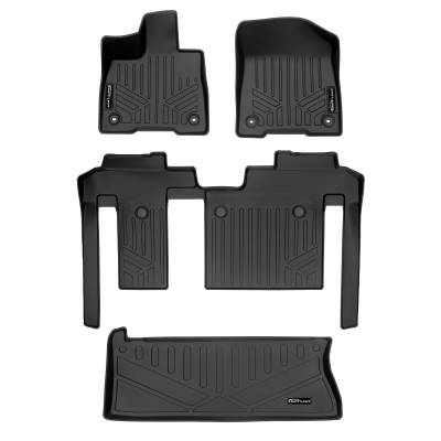 SMARTLINER - SMARTLINER SA0552/B0552/E0552 Front/Rear Black Floor Liners for Toyota Sienna