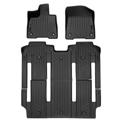 SMARTLINER - SMARTLINER SA0552/B0576 Front/Rear Black Floor Liners for Toyota Sienna