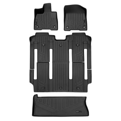 SMARTLINER - SMARTLINER SA0552/B0576/E0552 Front/Rear Black Floor Liners for Toyota Sienna