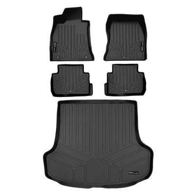 SMARTLINER - SMARTLINER SA0554/B0554/D0554 Front/Rear BLACK Floor Liners for Kia Stinger