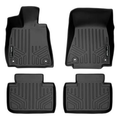 SMARTLINER - SMARTLINER SA0138/B0138 Front/Rear Black Floor Liners for Lexus IS