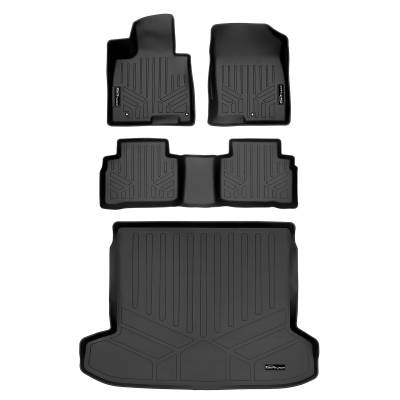 SMARTLINER - SMARTLINER SA0555/B0555/D0560 Front/Rear BLACK Floor Liners for Hyundai Tucson