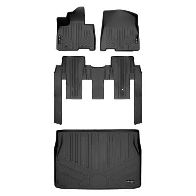 SMARTLINER - SMARTLINER SA0556/B0556/D0556 Front/Rear BLACK Floor Liners for Kia Carnival