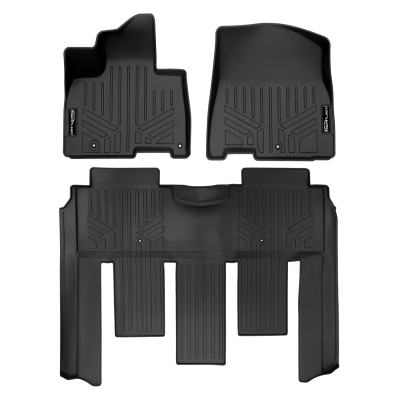 SMARTLINER - SMARTLINER SA0556/B0730 Front/Rear BLACK Floor Liners for Kia Carnival