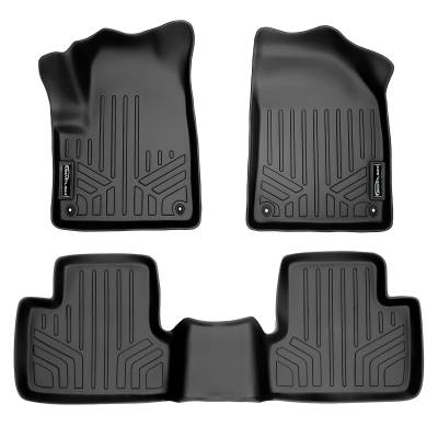 SMARTLINER - SMARTLINER SA0150/B0150 Front/Rear BlackFloor Liners for 14-23 Jeep Cherokee KL