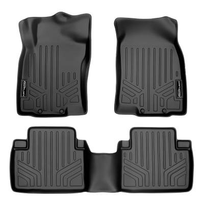SMARTLINER - SMARTLINER SA0151/B0151 Front/Rear BLACK Floor Liners for Nissan Rogue