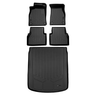 SMARTLINER - SMARTLINER SA0557/B0557/D0557 Front/Rear BLACK Floor Liners for Audi A6