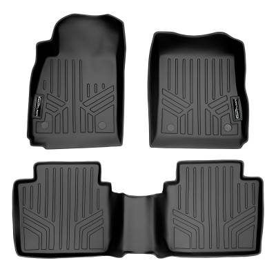 SMARTLINER - Smartliner SA0157/B0157 Front/Rear BlackFloor Liners for Chevy Impala